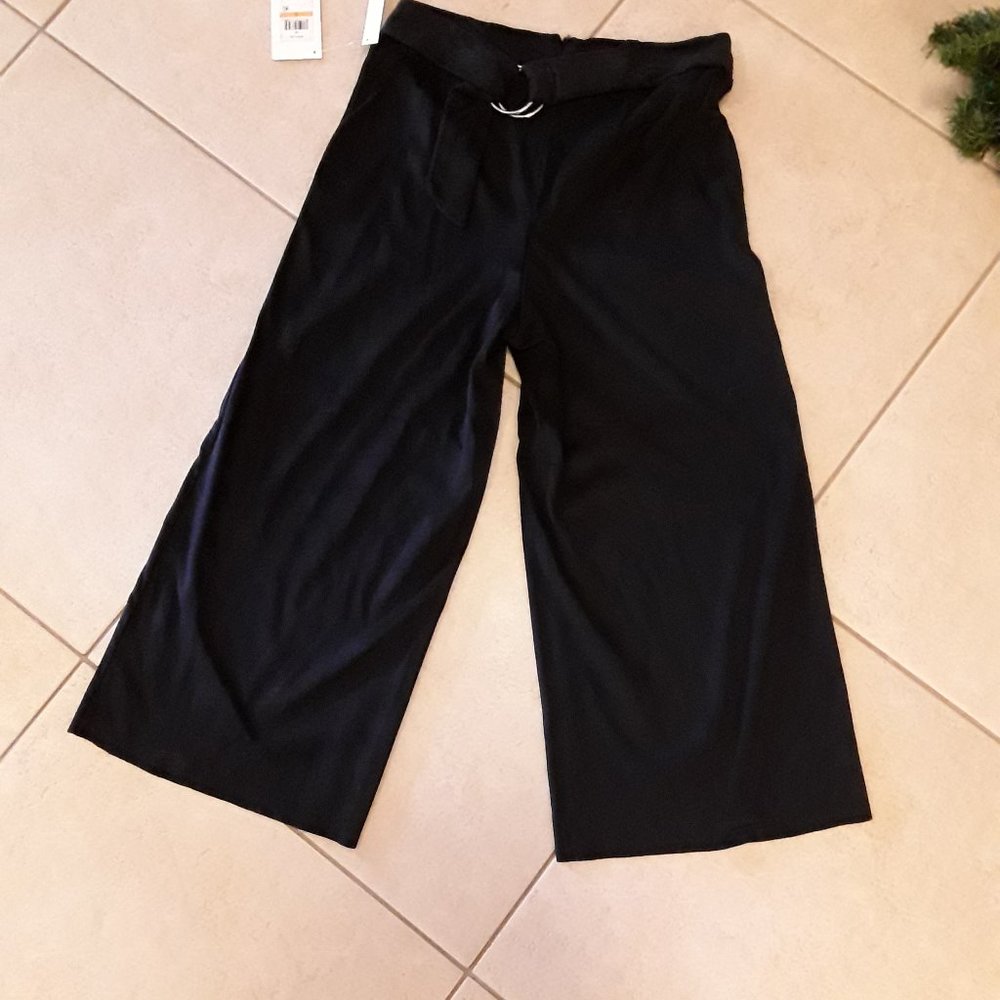 Velvet crop pants